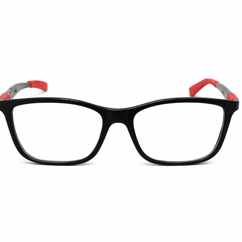 Ray-Ban Unisex Eyeglasses Glasses Black Frame Red Gray
